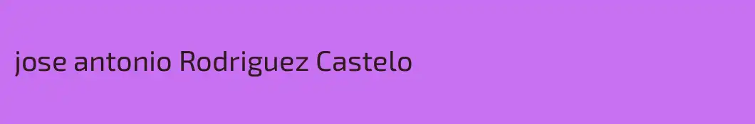 jose antonio Rodriguez Castelo